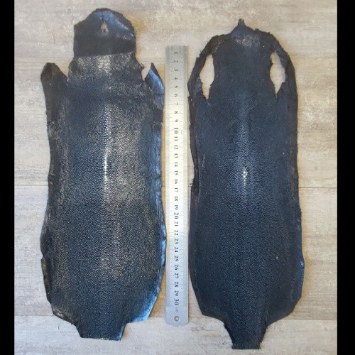 Кожа ската натуральная 10х30 см шлифованная фото 23