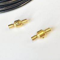 Застежка 4 мм для круглого браслета KZ44  - купить для кожевенного хобби