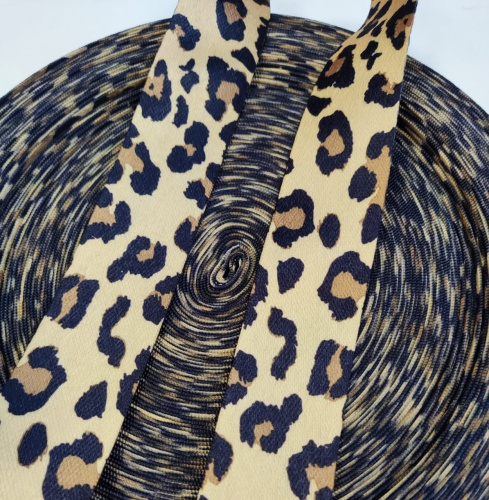 Лента ременная стропа 38 мм орнамент Ягуар п/э  LH0128j - фото товара