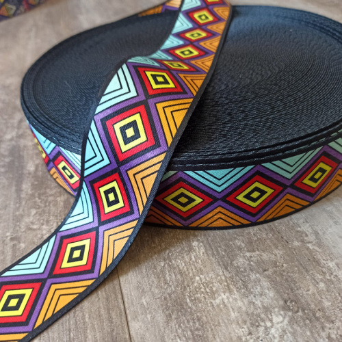 Лента ременная стропа 38, 50 мм Ромбы фото 4