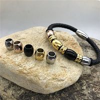 Бусина 5 мм для круглых браслетов Сталь B14