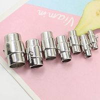 Застежка 3-10 мм для браслета поворотная Серебро