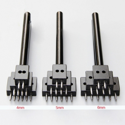 Уценка! Пробойники строчные с зубьями круглого сечения шаг 4 мм черные фото 9