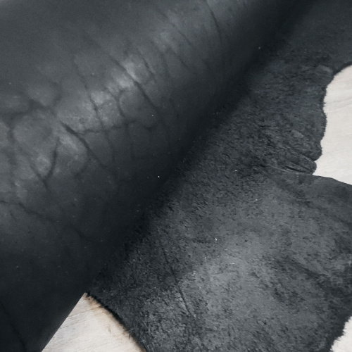 Кожа Вороток краст 2,1-2,5 мм Черный фото 4