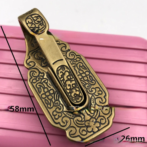 Карабин ременной декоративный 37 мм Латунь  SL-001/6 - фото товара фото 3