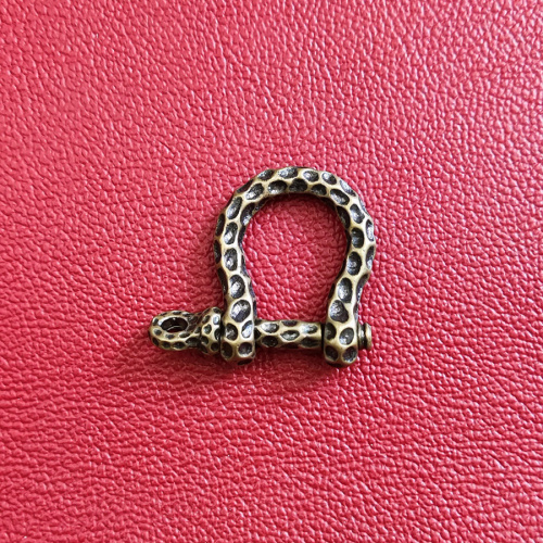 Карабин-подкова декоративный Латунь фото 3