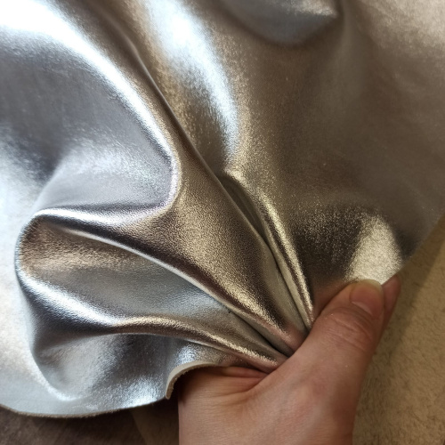 Кожа КРС 1 мм с покр. Серебро фото 2